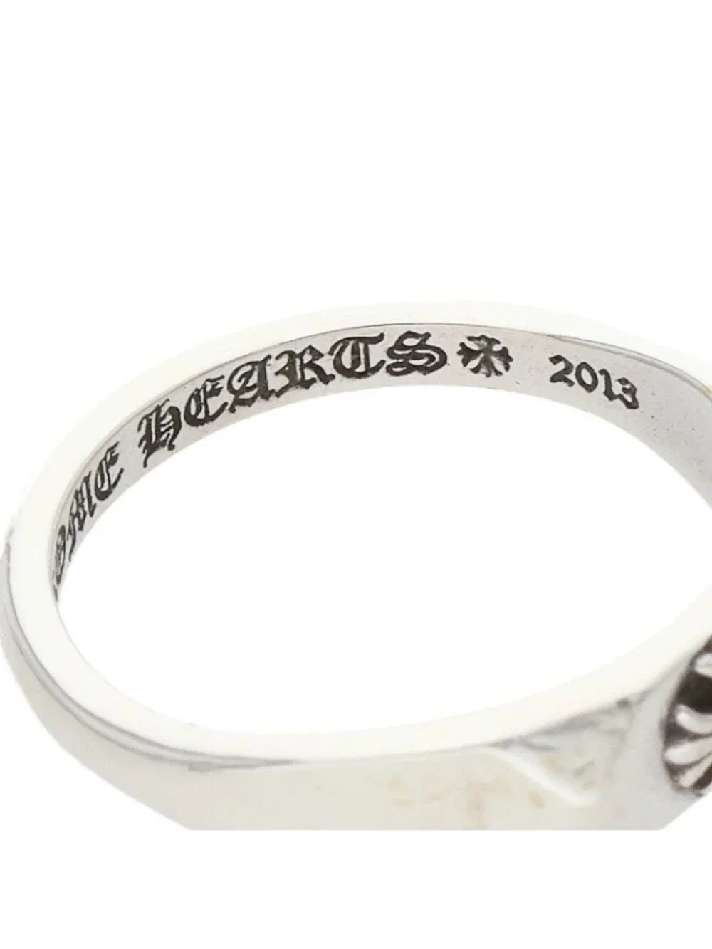 Chrome Hearts Bubblgm Pyramid Pls Bubble Gum Plus Silver Ring